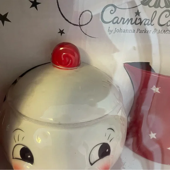 NIB JOHANNA PARKER LUNA SUGAR BOWL & CREAMER SET Laughing Moon Ceramic Coffee - Picture 8 of 12